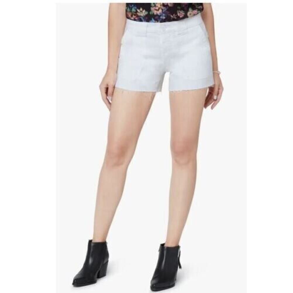Sam Edelman Women's The Lotus 4" Button Fly Cut Off Shorts‎ White 14/32 MSRP $88